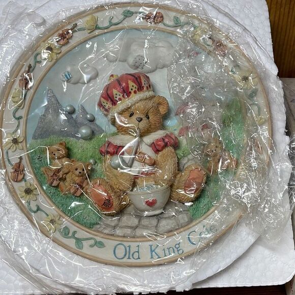 Cherished Teddies Old King Cole You Wear Your Kindness like a Crown Plate - Picture 2 of 5